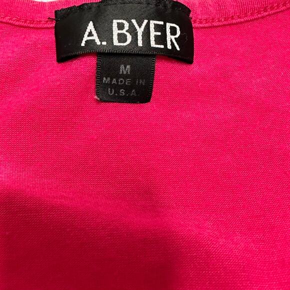 A.BYER Size Medium Ruffled Layered Cotton  Made In USA Tank - Picture 4 of 4